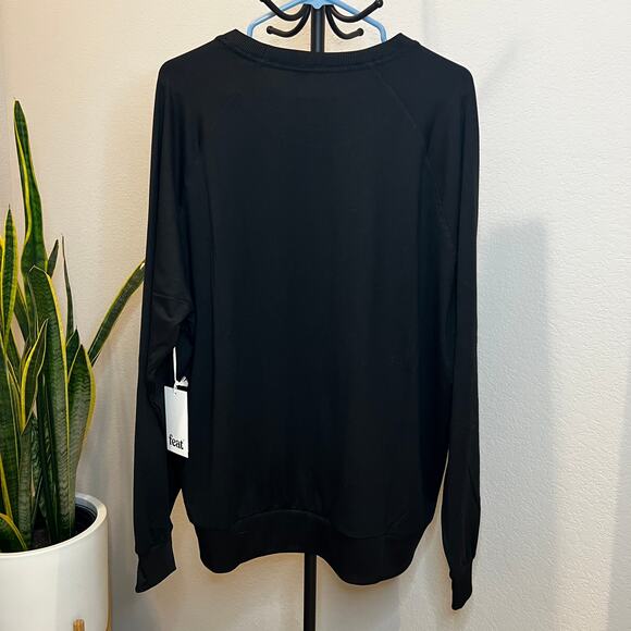 NWT Feat Unisex The Standard Crewneck Sweatshirt Roam Fabric Size XL Color Black - Picture 4 of 5